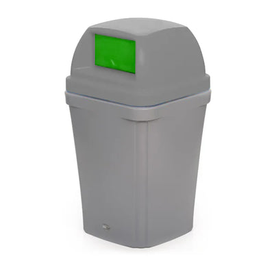 100 Litre Swing Top Bin – MDPE Waste & Recycling Bin with Drop-On Lid