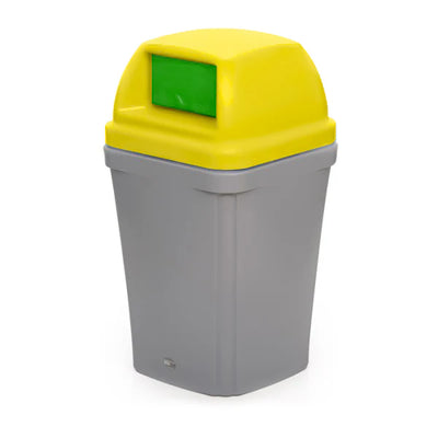 100 Litre Swing Top Bin – MDPE Waste & Recycling Bin with Drop-On Lid