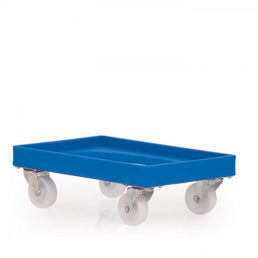 Euro Stacking Dolly Heavy Duty Food Approved MDPE Plastic Dolly 605 x 400 x 190 mm
