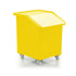 89 Litre Food Approved MDPE Ingredients Trolley Mobile Bin, Flap Lid