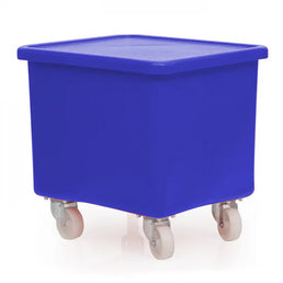 115L Food-Approved Moulded Truck with Drop-On Lid – Solid Base