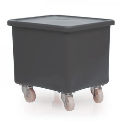 115L Food-Approved Moulded Truck with Drop-On Lid – Solid Base