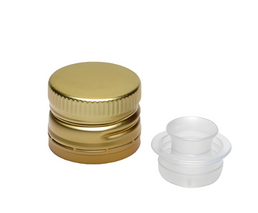 31.5MM Gold Plastic Tamper Evident Oil-Pourer Cap