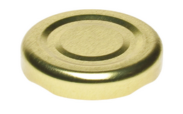 38MM Gold Button Twist-Off Cap RTB