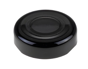 38MM Black Button Twist-Off Cap