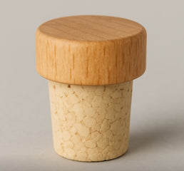 29x12 Wooden Top Natural Cork Stopper – 19mm Diameter, Classic Finish