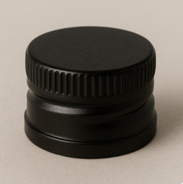 28R3 Black Urea Polycone Lined Caps – Chemical-Resistant, Secure Seal