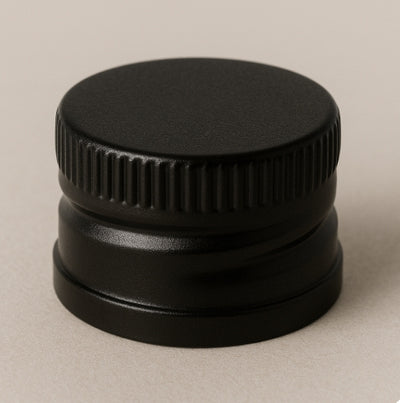 28R3 Black Urea Polycone Lined Caps – Chemical-Resistant, Secure Seal