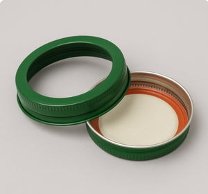 70mm Green 2-Piece Mason Cap & Sealing Component