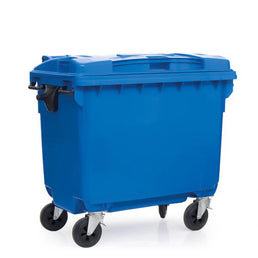 660 Litre Wheeled Waste Bin – Heavy Duty HDPE Wheelie Bin with Castors