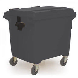 1000 Litre Wheeled Waste Bin – Heavy Duty HDPE Wheelie Bin with Castors