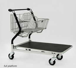 Vario 110S Transport Trolley – Foldable Basket Trolley with Plywood Platform - AB Range