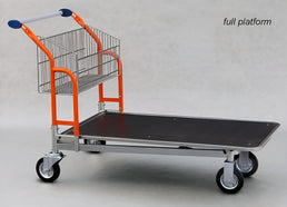 Vario 120 Transport Trolley – Fixed Basket Trolley with Plywood Platform - AB Range