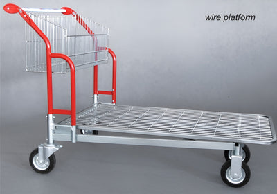 Vario 120 Transport Trolley – Fixed Basket Trolley with Wire Platform - AB Range