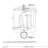 1 Litre Clear Glass Winchester Bottle