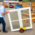 Adjustable Board & Panel Stock Trolley – 200kg Capacity, Pneumatic Tyres