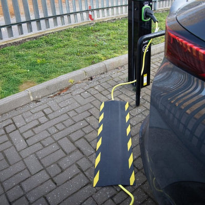 Rubber Cable Protection Mat, 0.3m Wide x 9mm Thick