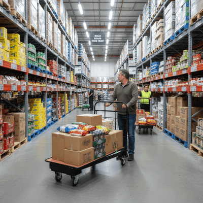 Cash and Carry Trolley 350kg Capacity