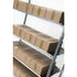 Danish Plant Trolley with 3 Shelves – Galvanized Steel Frame – 1350x565x1900mm