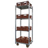 Danish Plant Trolley with 3 Adjustable Shelves – 715x565x1900mm, Galvanized Steel Frame
