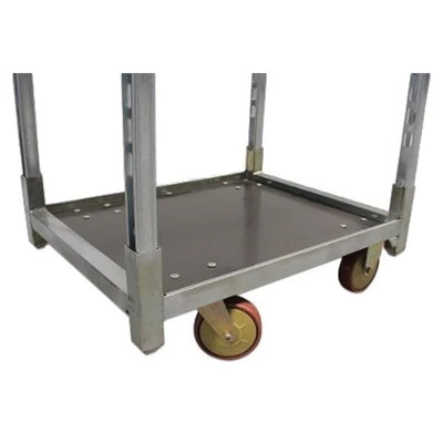 Danish Plant Trolley with 3 Adjustable Shelves – 715x565x1900mm, Galvanized Steel Frame
