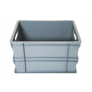 Euro Plastic Stacking Box – 400x300x235mm – 20L Capacity – Closed Base and Sides