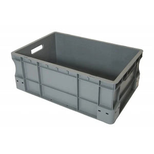 Euro Plastic Stacking Box – 600x400x230mm – 40L Capacity – Reinforced Base