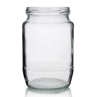 2lb Jam Jar (750ml) – Large Clear Glass Preserve Jar