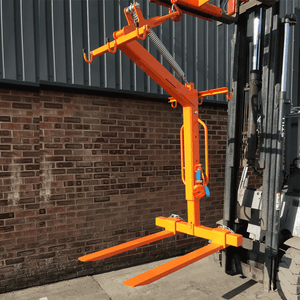 Fork Mounted Crane Pallet Fork - Heavy Duty Forklift Attachment
