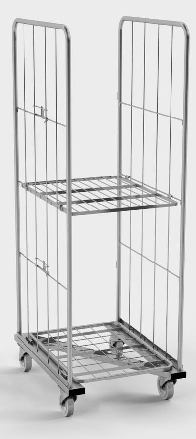 Nestable Roll Container with “Z” Base Frame – 800 x 600 x 1810mm | 500kg Capacity