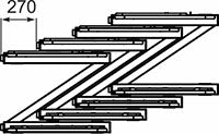 Nestable Roll Container with “Z” Base Frame – 800 x 600 x 1810mm | 500kg Capacity