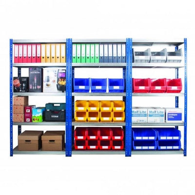 Steel Boltless Shelving Unit with Adjustable Shelf Levels, 2000mm Height
