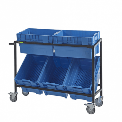 Mobile Multi-Position Container Picking Trolley 300kg Capacity