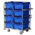 Multi-Tier Merchandise Order Picking Trolley 500kg - 8 Tote Box Capacity
