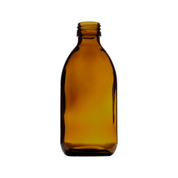 250ml Amber Medical Round Bottle – UV-Protective Glass Bottle