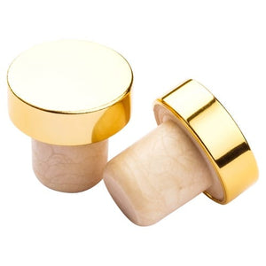 19mm gold diffuser stopper with aluminium sheath for 200ml reed diffuser bottles