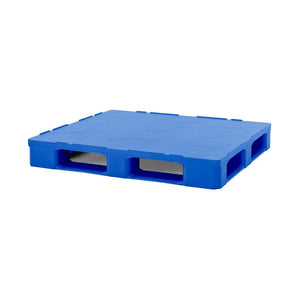 Closed deck virgin HDPE plastic pallet 1200x1000x160mm with perimeter base