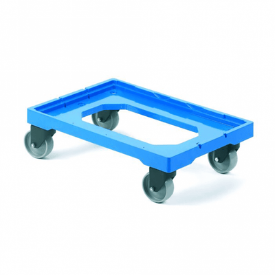 Plastic Open Dolly for 600 x 400mm Euro Containers – 250kg Capacity
