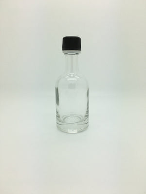 50ml Nocturne Miniature Empty Glass Bottle with 18mm Black Tamper-Evident Cap