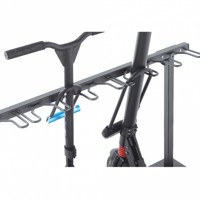 Free-Standing Scooter Rack - 9 Scooters, Steel Parking Stand