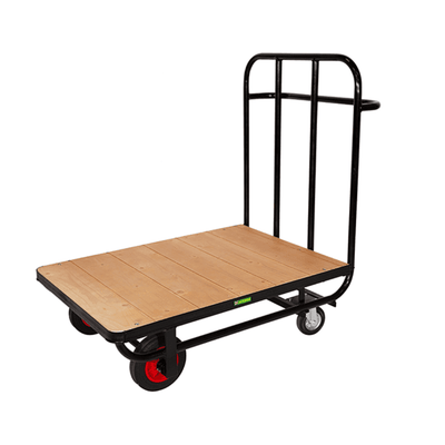 Heavy Duty Warehouse Platform Trolley, Single Ended Push Handle, 500kg Capacity