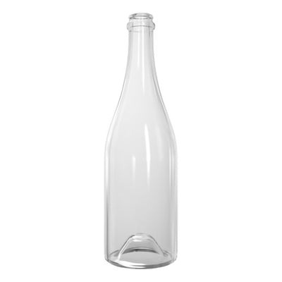 750ml Clear Sparkling Wine Bottle – Lightweight Glass Bottle