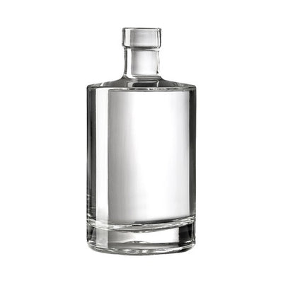 50cl Galileo Corkmouth Spirit Bottle – 500ml Premium Glass Bottle for Craft Spirits (White Flint | 750g)