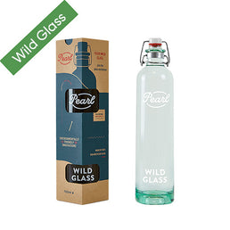 Wild Glass 700ml Philos Water Bottle – Recycled Glass Swing-Top Bottle