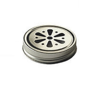 70mm Silver Multi-Hole Flower Cap for Mason Mug and Jar