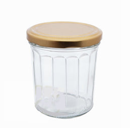 324ml Facetted Glass Jar