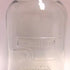 1 Litre Embossed Glass Mason Jar