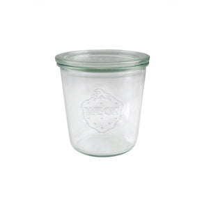 580ml Glass Weck Jar w/Lid, Clips and Rings