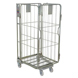 Four Sided Roll Pallet with Rod Infill