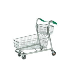 Wheelbarrow Shopping Trolley with Additional Basket Attached
